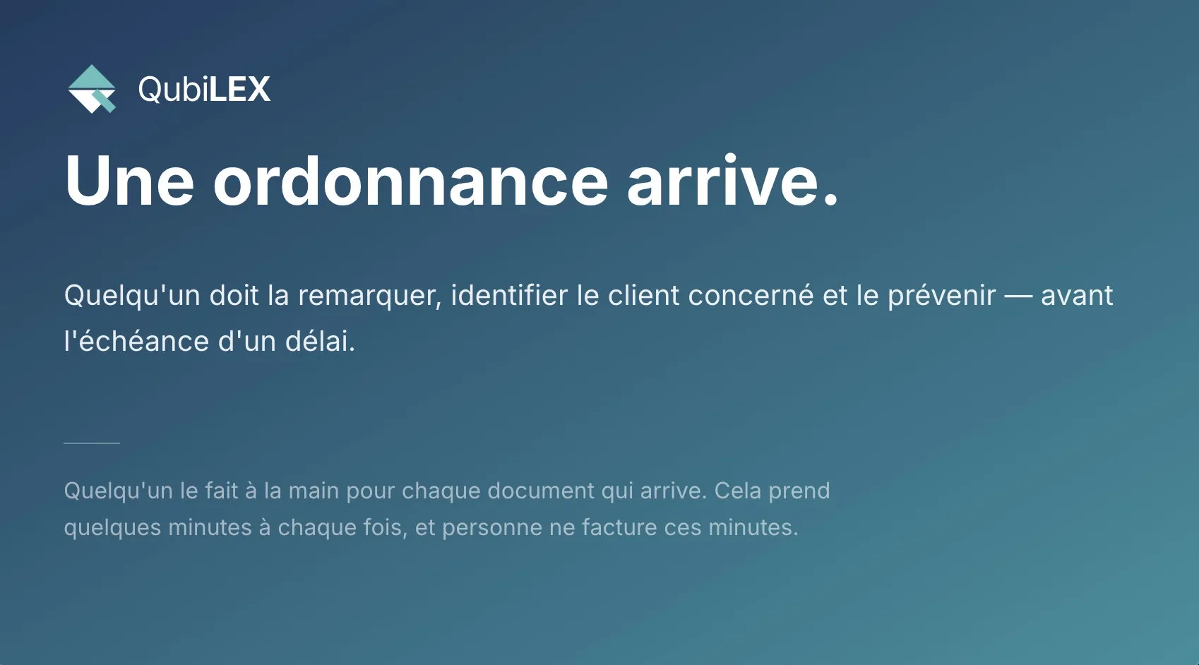 Aperçu de la démonstration QubiLEX, tri et rédaction automatisés des documents judiciaires.